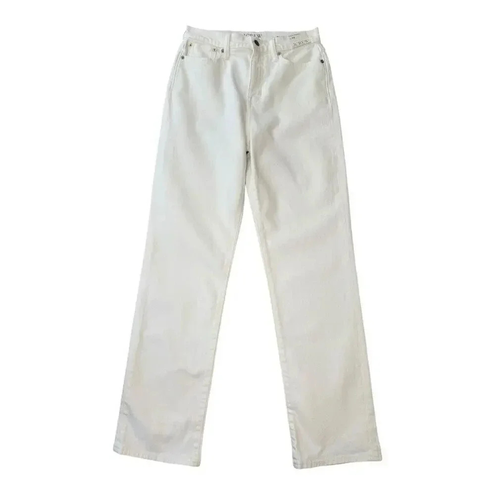 NEW J. Crew Women’s Size 4 (Size 26) Classic straight jean‎ in white NWT